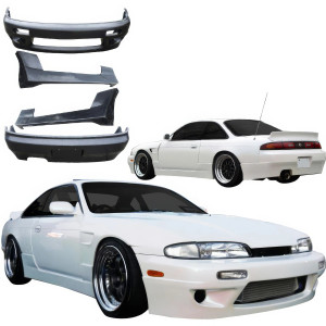 FRP TKYO v1 Body Kit 4pc > Nissan 240SX (S14) 1995-1996 - image 1