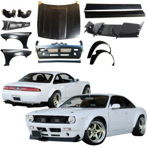 FRP TKYO Boss Wide Body Kit 15pc > Nissan 240SX (S14) 1995-1998 - image 1