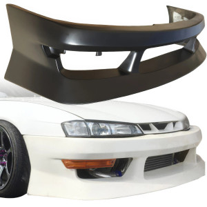 VSaero FRP URA Front Bumper > Nissan 240SX (S14) 1997-1998 - image 1