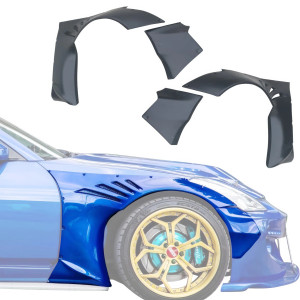 VSaero FRP TKYO Wide Body Fender Flares w Extension (front) 40mm > Nissan 350Z (Z33) 2003-2008 - image 1