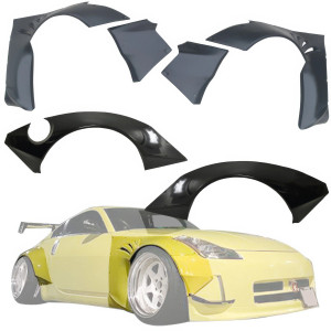 VSaero FRP TKYO Wide Body Fender Flare Set 6pc > Nissan 350Z (Z33) 2003-2008 - image 1