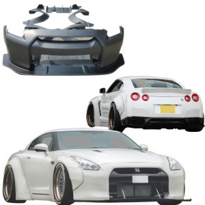 VSaero FRP LBPE v1 Wide Body Kit 13pc for Nissan GT-R GTR (R35) 2009-2017 - image 1 VSaero FRP LBPE v1 Wide Body Kit 13pc for Nissan GT-R GTR (R35) 2009-2017 - image 1