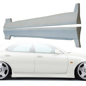 FRP FKON Side Skirts > Nissan Laurel (C35) 1998-2002 - image 1
