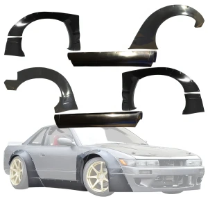 FRP TKYO v2 Wide Body Flares & Side Skirts 6pc > Nissan Silvia (S13) 1989-1994 > 2dr Coupe - image 1