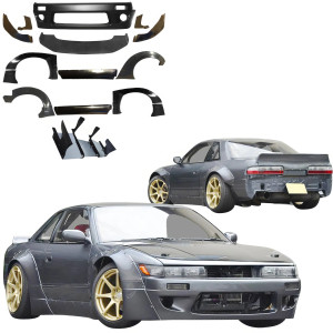 VSaero FRP TKYO v2 Wide Body Kit 10pc > Nissan Silvia (S13) 1989-1994 > 2dr Coupe - image 1
