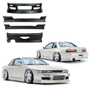 FRP URA v4 Body Kit 4pc > Nissan Silvia (S13) 1989-1994 > 2dr Coupe - image 1