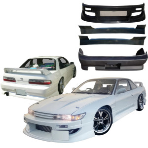 VSaero FRP WOR9 Body Kit 4pc > Nissan Silvia (S13) 1989-1994 > 2dr Coupe - image 1