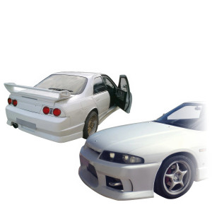 FRP MSPO v2 Body Kit 4pc > Nissan Skyline (R33) GTS 1995-1998 > 4dr Sedan - image 1