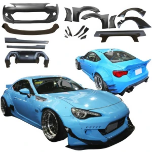 FRP TKYO v2 Wide Body Kit w Wing 20pc > Scion FR-S 2013-2016 - image 1