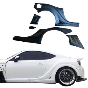 FRP VAR Wide Body Fenders (rear) 5pc 65mm > Subaru BRZ 2013-2021 - image 1