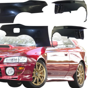 FRP MAT 22B Wide Body Fenders Set 4pc > Subaru Impreza (GC8) 1993-2001 > 2dr Coupe - image 1