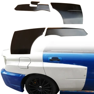 FRP LSPO WRC Wide Body Tapered Fender Flares (rear) 5pc > Subaru Impreza WRX 2002-2007 > 4dr Sedan - image 1