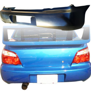 FRP LSPO WRC Rear Bumper > Subaru Impreza WRX 2004-2007 > 4dr Sedan - image 1