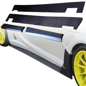 VSaero FRP VAR Side Skirts /w Spliiters 4pc > Toyota 86 2017-2020 - image 1