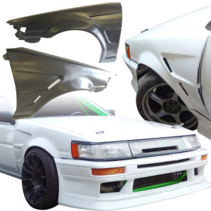 FRP DMA D1 Wide Body Fenders (front) 30mm > Toyota Corolla (AE86) Levin 1984-1987 > 2/3dr - image 1