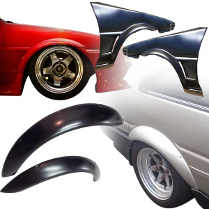 FRP ORI Wide Body Bubble Fenders Set 4pc 20/35mm > Toyota Corolla (AE86) Trueno 1984-1987 > 2/3dr - image 1