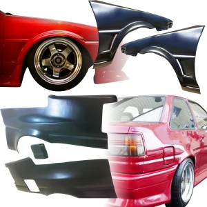 FRP ORI Wide Body Fenders Set 4pc 20/40mm > Toyota Corolla (AE86) Trueno 1984-1987 > 2dr Coupe - image 1