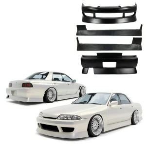 FRP URA Body Kit 4pc > Nissan Skyline (R32) GTS 1990-1993 > 4dr Sedan - image 1