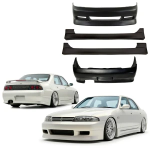 FRP FKON Body Kit 4pc > Nissan Skyline (R33) GTS 1993-1995 > 4dr Sedan - image 1
