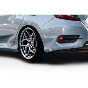 2016-2021 Honda Civic 4DR Duraflex HFP Look Rear Lip Add On - 2 Piece (S) - image 1