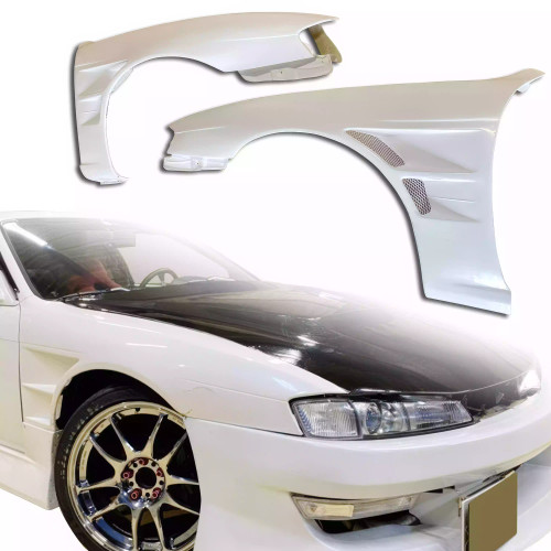 ModeloDrive FRP BSPO Wide Body 30mm Fenders (front) > Nissan 240SX S14 (Kouki) 1997-1998 - image 1