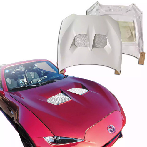 ModeloDrive FRP Twin Vent Hood > Mazda Miata (ND) 2016-2021 - image 1