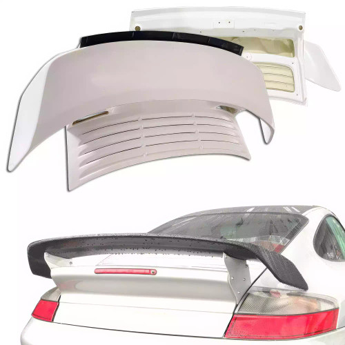 ModeloDrive FRP TART GT Turbo-only Engine Lid Trunk w Wing w Flap > Porsche 911 (996) 1999-2001 - image 1