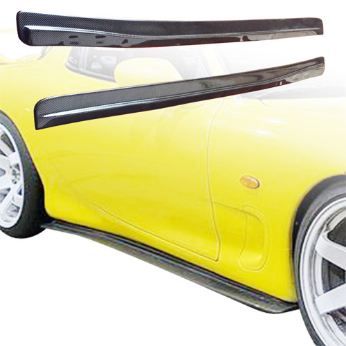 ModeloDrive Carbon Fiber FEE Lower Side Splitters > Mazda RX-7 (FD3S) 1993-1997 - image 1