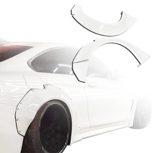 ModeloDrive FRP LBPE Wide Body Fenders (rear) 4pc > BMW 4-Series F32 2014-2020 - image 1