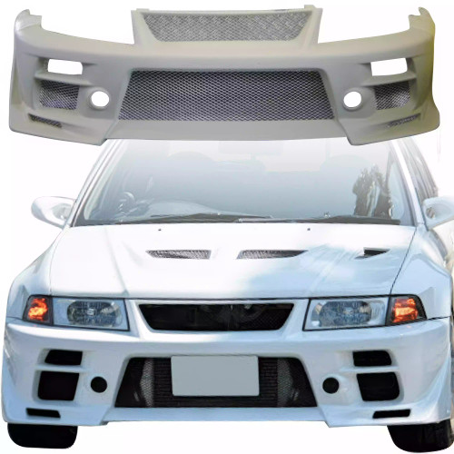 ModeloDrive FRP BSPD Front Bumper > Mitsubishi Evolution EVO5 EVO6 1998-2001> 4dr - image 1