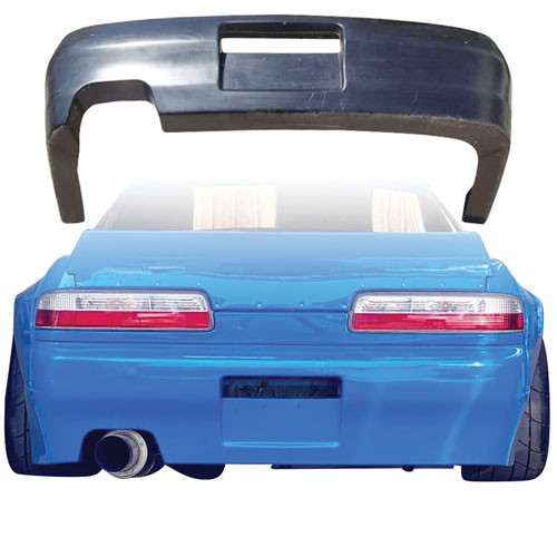VSaero FRP TKYO v3 Wide Body Rear Bumper > Nissan Silvia S13 1989-1994 > 2dr Coupe - image 1