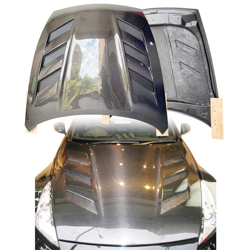 ModeloDrive Carbon Fiber AMU Hood > Nissan 370Z Z34 2009-2020 - image 1