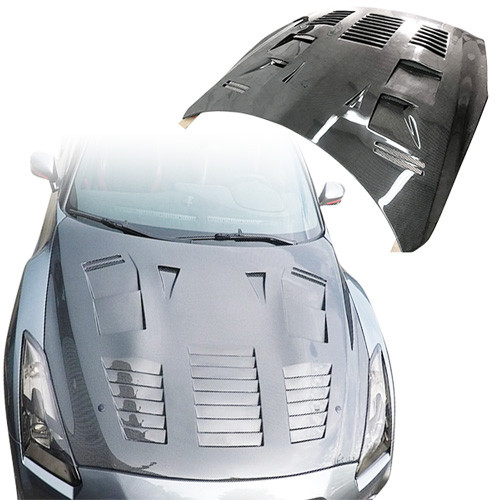 ModeloDrive Carbon Fiber GT Type-3 Hood > Nissan GT-R GTR R35 2009-2016 - image 1