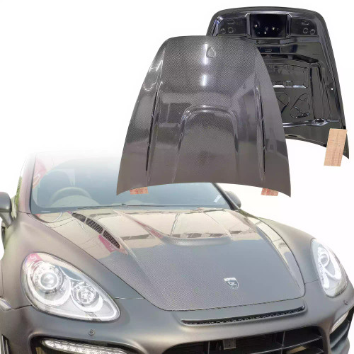 ModeloDrive Carbon Fiber HAMA Hood > Porsche Cayenne (958) 2011-2014 - image 1