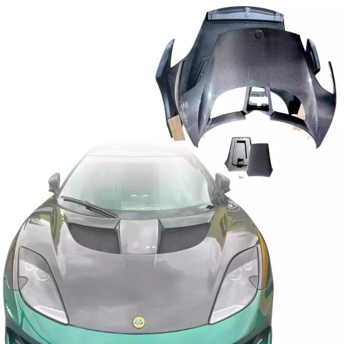 ModeloDrive Carbon Fiber V5 Hood (front) > Lotus Evora 2011-2021 - image 1