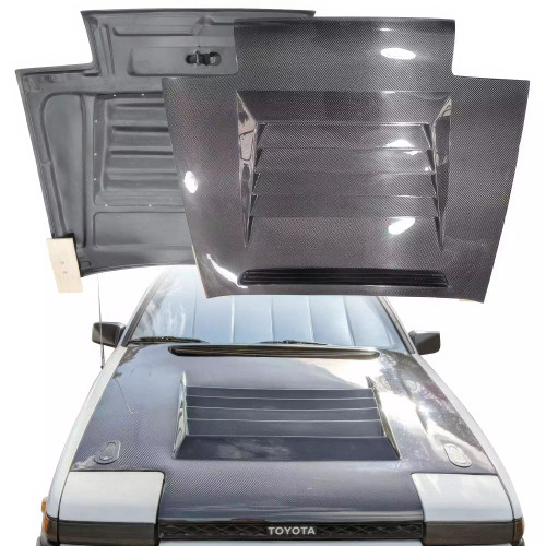 ModeloDrive Carbon Fiber DMA D1 Hood > Toyota Corolla AE86 Trueno 1984-1987 - image 1