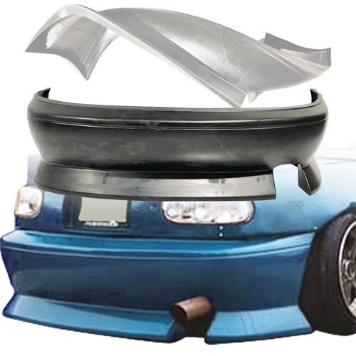 KBD Urethane Deauce Rear Bumper > Mazda Miata 1990-1997 - image 1