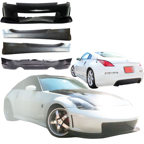 KBD Urethane N3-R Style 4pc Full Body Kit > Nissan 350Z 2003-2008 - image 1