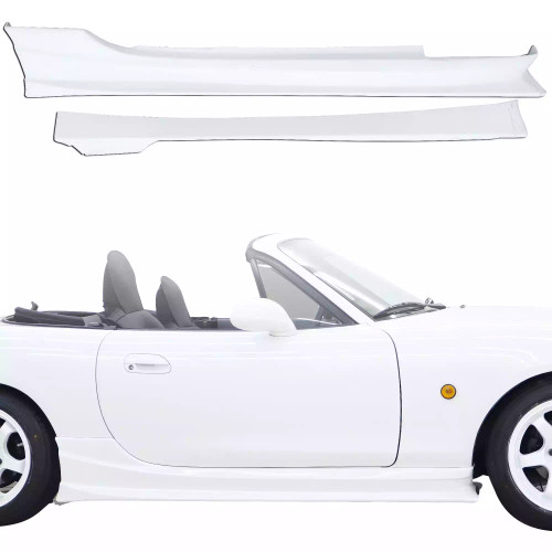 ModeloDrive FRP GVAR Side Skirts > Mazda Miata NB 1998-2005 - image 1