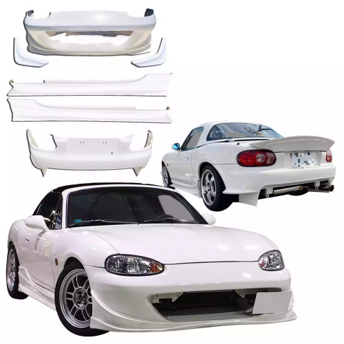 ModeloDrive FRP GVAR Body Kit 9pc > Mazda Miata NB1 1998-2005 - image 1