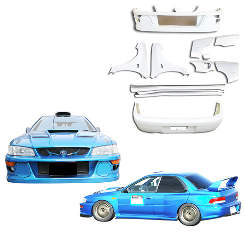 ModeloDrive FRP LS WRC 98 Wide Body Kit 13pc > Subaru Impreza (GC8) 1993-2001 > 4dr Sedan - image 1