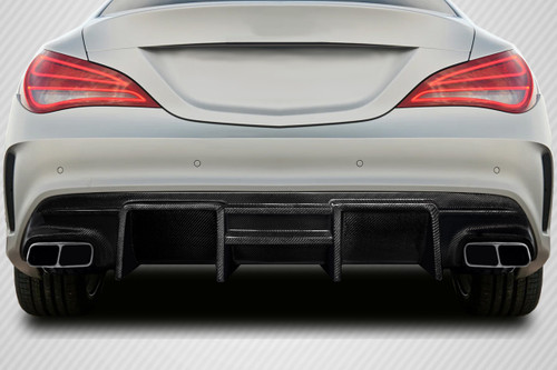 2014-2016 Mercedes CLA Class Carbon Creations Zex Rear Diffuser 1 Piece