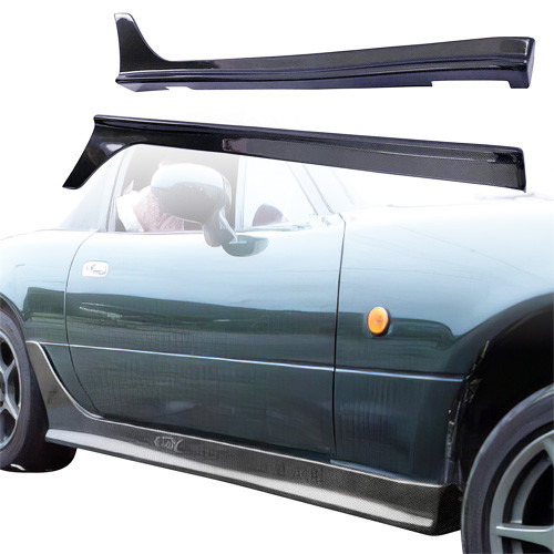 ModeloDrive Carbon Fiber MSPE Side Skirts > Mazda Miata (NA) 1990-1996 - image 1