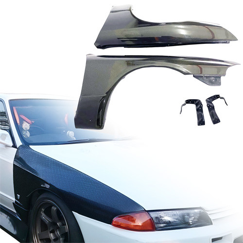 ModeloDrive Carbon Fiber OER GTR Fenders (front) > Nissan Skyline R32 GTR 1990-1994 > 2dr Coupe - image 1