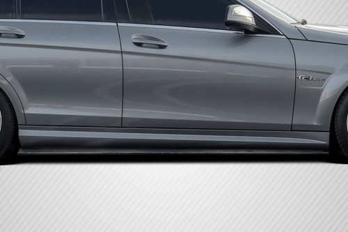 2008-2014 Mercedes Benz C Class W204 Carbon Creations Radian Side Skirt Rocker Panel Splitters 2 Pieces
