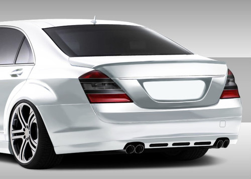 2007-2009 Mercedes S Class W221 Eros Version 1 Rear Lip Under Spoiler Air Dam (euro base model) 1 Piece