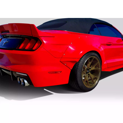 2015-2023 Ford Mustang Duraflex Grid Wide Body Rear Fender Flares 4 Piece