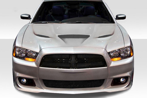 2011-2014 Dodge Charger Duraflex Hellcat Look Hood 1 Piece