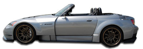 2000-2009 Honda S2000 Duraflex AM-S Wide Body Side Skirts Rocker Panels 6 Piece