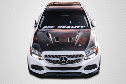 2015-2021 Mercedes C Class W205 Carbon Creations DriTech Black Series Look Hood - 1 Piece - image 1